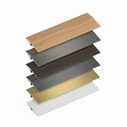 Perfil Redutor Laminado 8 mm Com Base Ébano 2100mm Alumínio