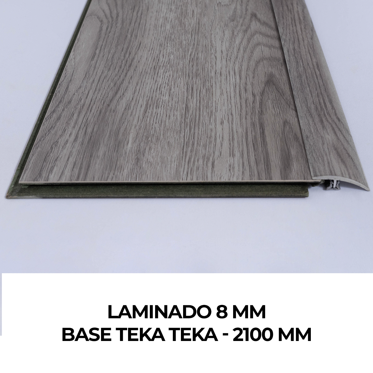 Perfil Redutor Laminado 8 mm Base Teka Teka 2100 mm Alumínio