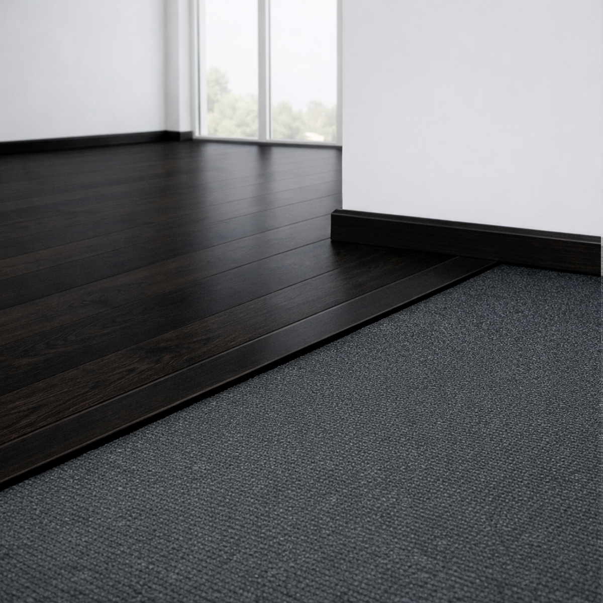 Perfil Redutor Laminado 8 mm Com Base Ébano 2100mm Alumínio