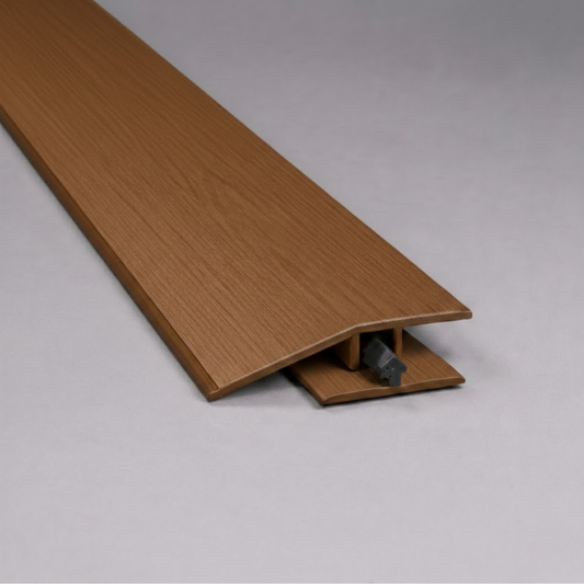Perfil 3 em 1 Freijó DesignFloor - acabamento elegante para piso laminado